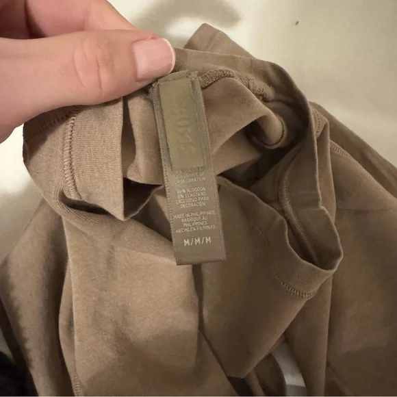 Skims Vintage CROPPED RAGLAN T-SHIRT Taupe - Picture 13 of 13